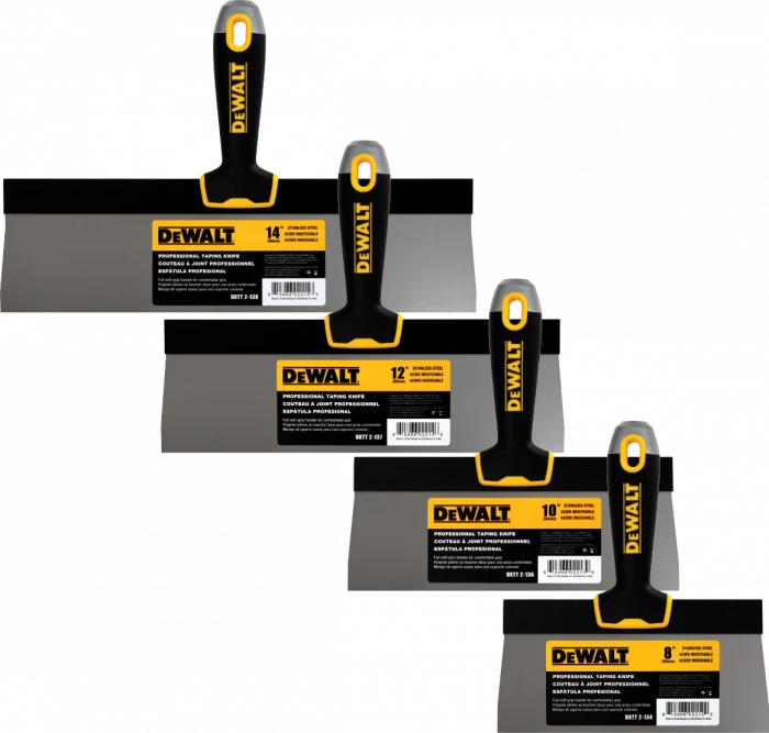 DeWalt SS Taping Knife Soft Grip Handle 1 DeWalt SS Taping Knife Soft Grip Handle